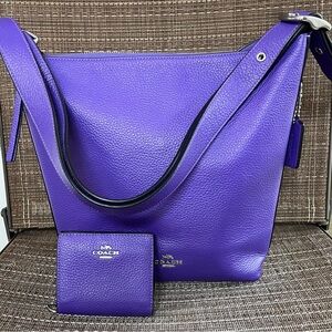 Coach Purple Duffle & Wallet